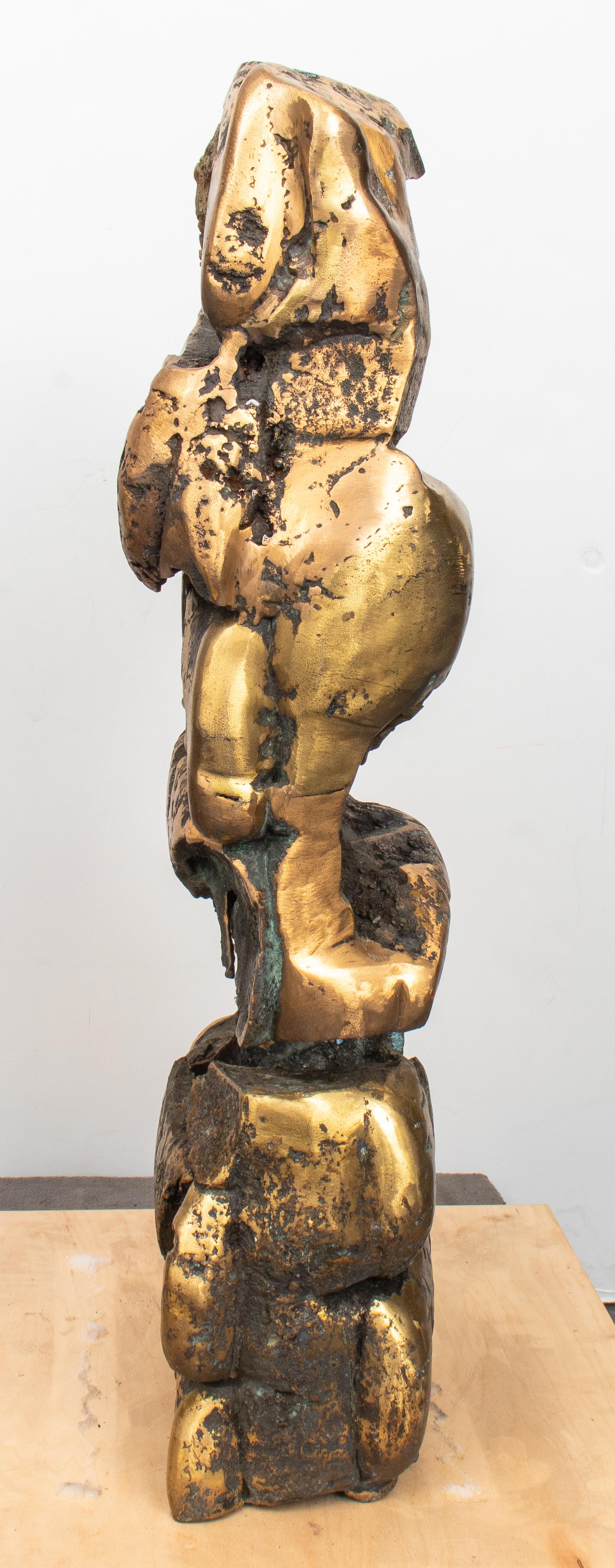 Esther Fuhrman Abstract Gilt Bronze Sculpture 3