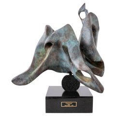 Esther Fuhrman "Daphne" Abstract Bronze Sculpture