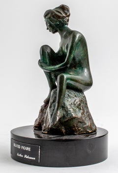 Esther Fuhrman "Seated Figure" Modern Bronze