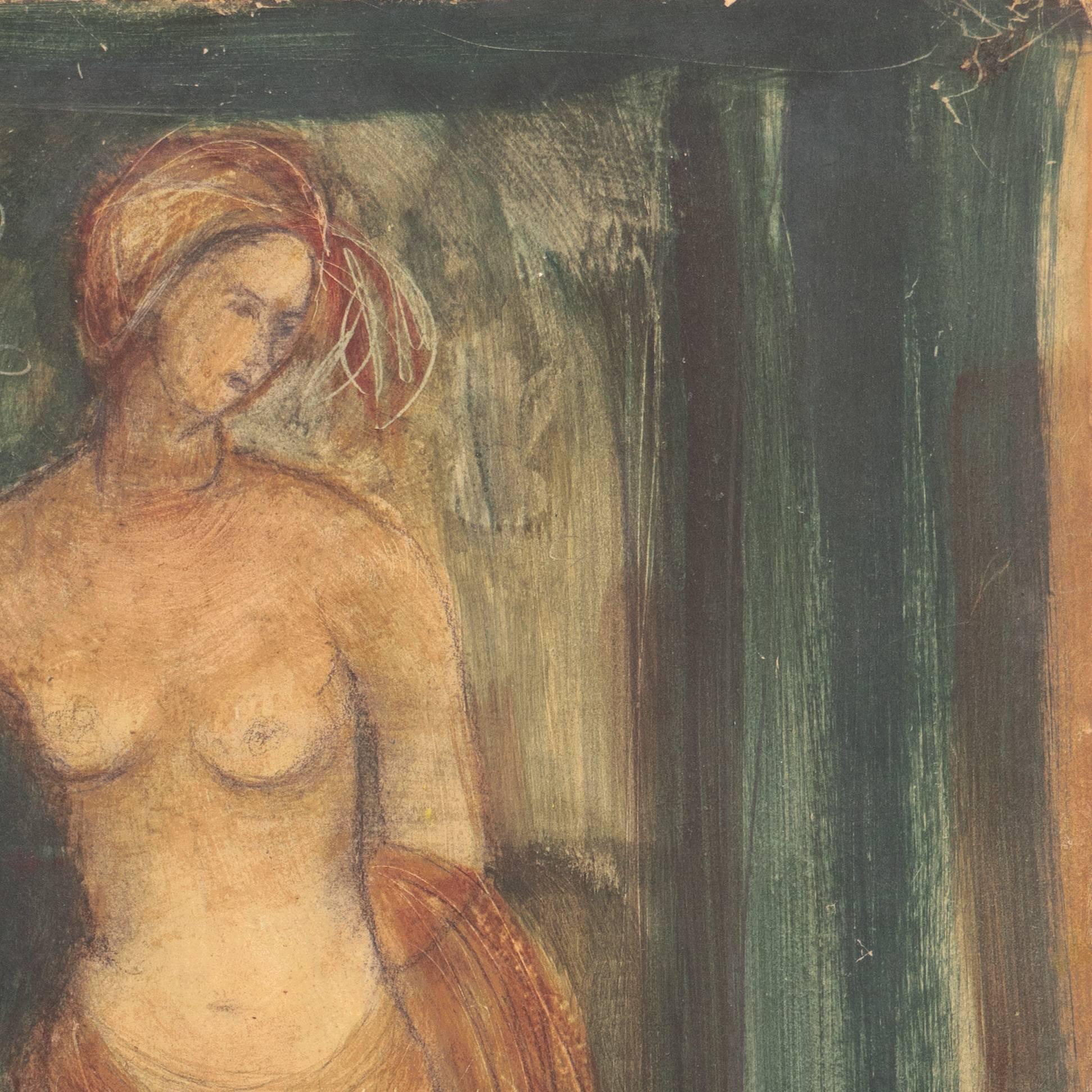 Certificazione di autenticità timbrata sul retro; inoltre è accompagnata da una vecchia etichetta da esposizione. 
Provenienza:  28° mostra annuale d'arte, San Francisco Women Artists, San Francisco Museum of Art, (1953).

Nata nel Rhode Island,