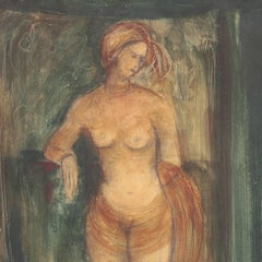 'Standing Nude', Mid-century Modernist Woman Artist, San Francisco Museum of Art
