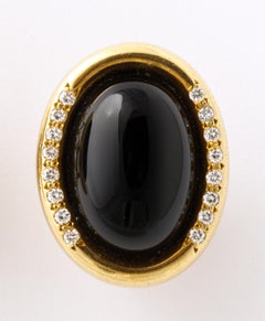 Esther Gallant Black Jade Diamond Ear Clips