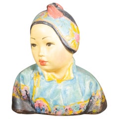Antique Esther Hunt "Jonquil" Chalkware Bust c.1917