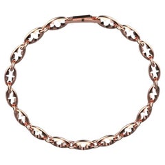 Collier Esther Link, or rose 18 carats