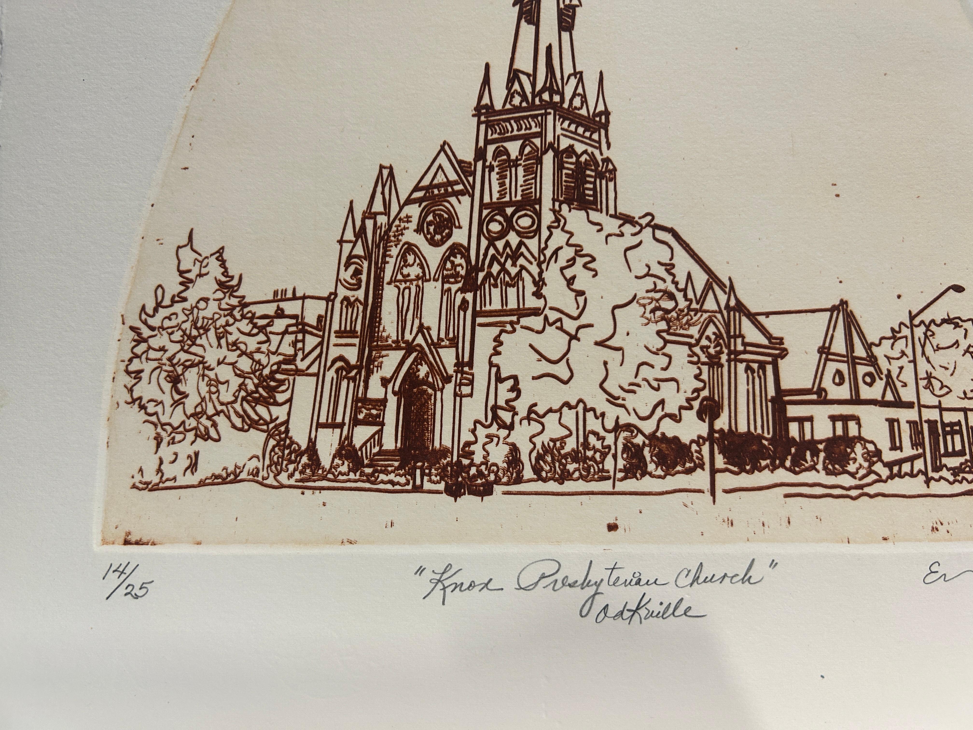 Iglesia Presbiteriana Knox - Oakville - Print de Esther Merikanskas