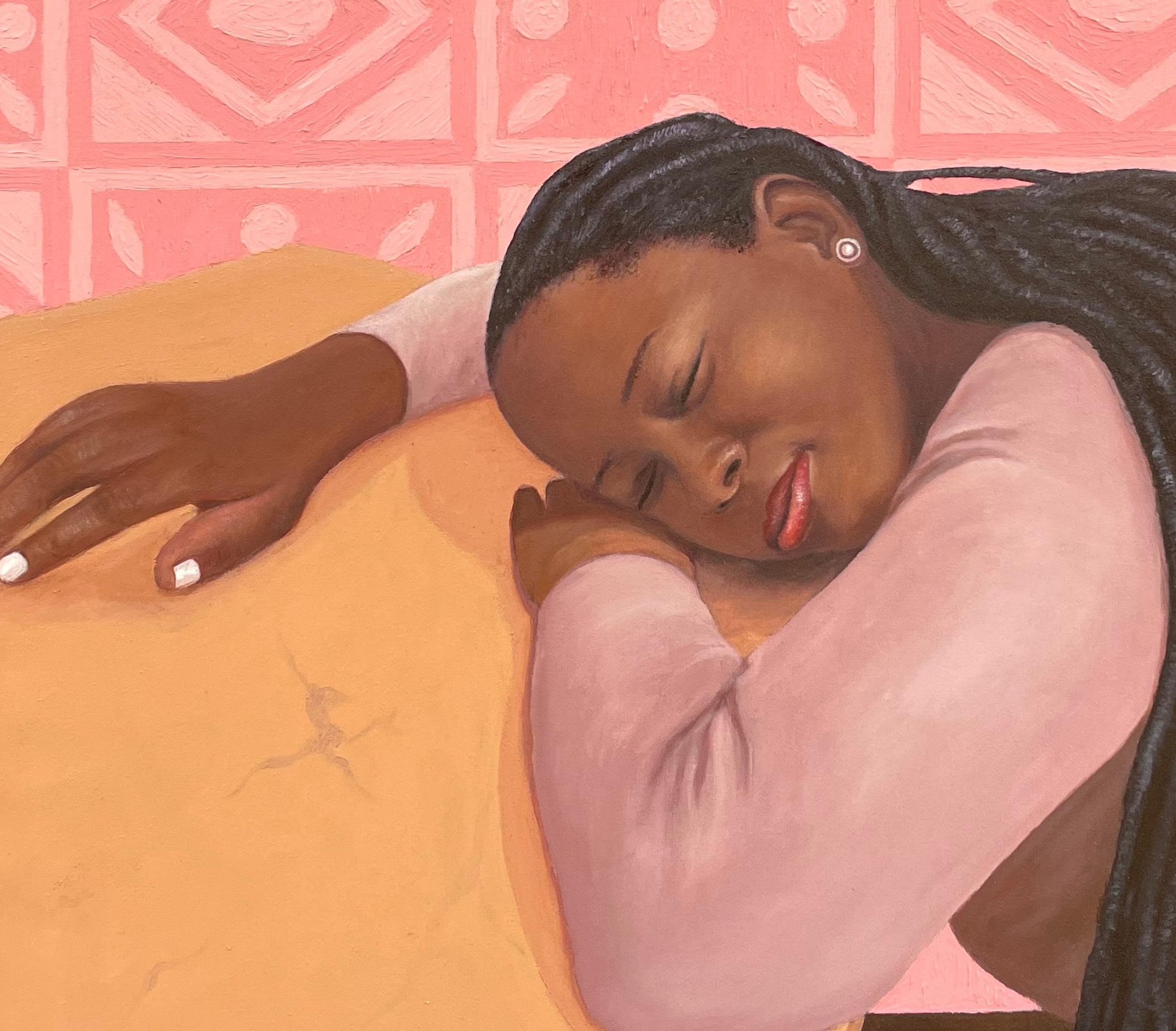 Inner Peace - 21st Century, Contemporary, Figurative, Portrait, Women, Africa For Sale 1