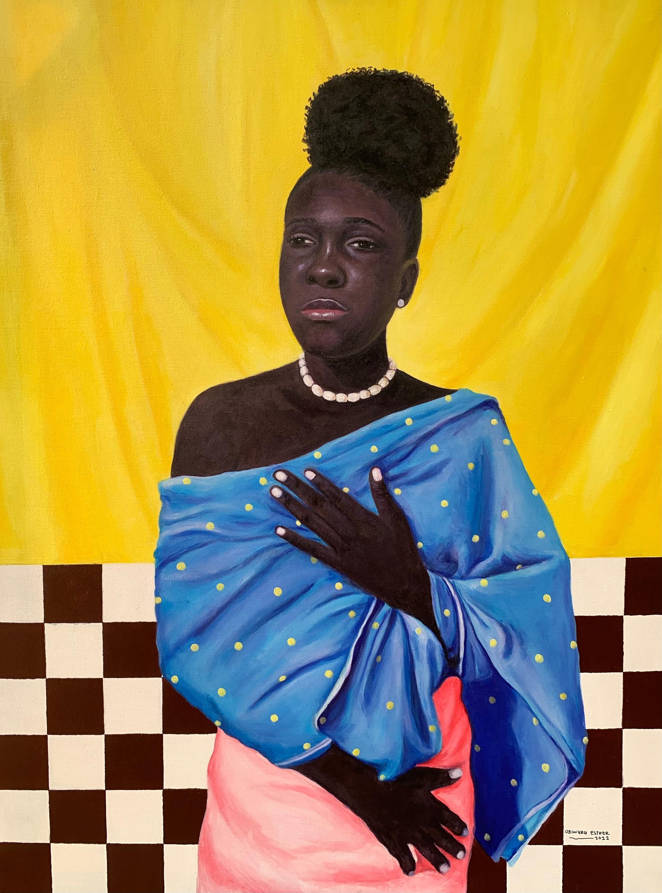 Esther Obiwuru Portrait Painting - Positive Gaze
