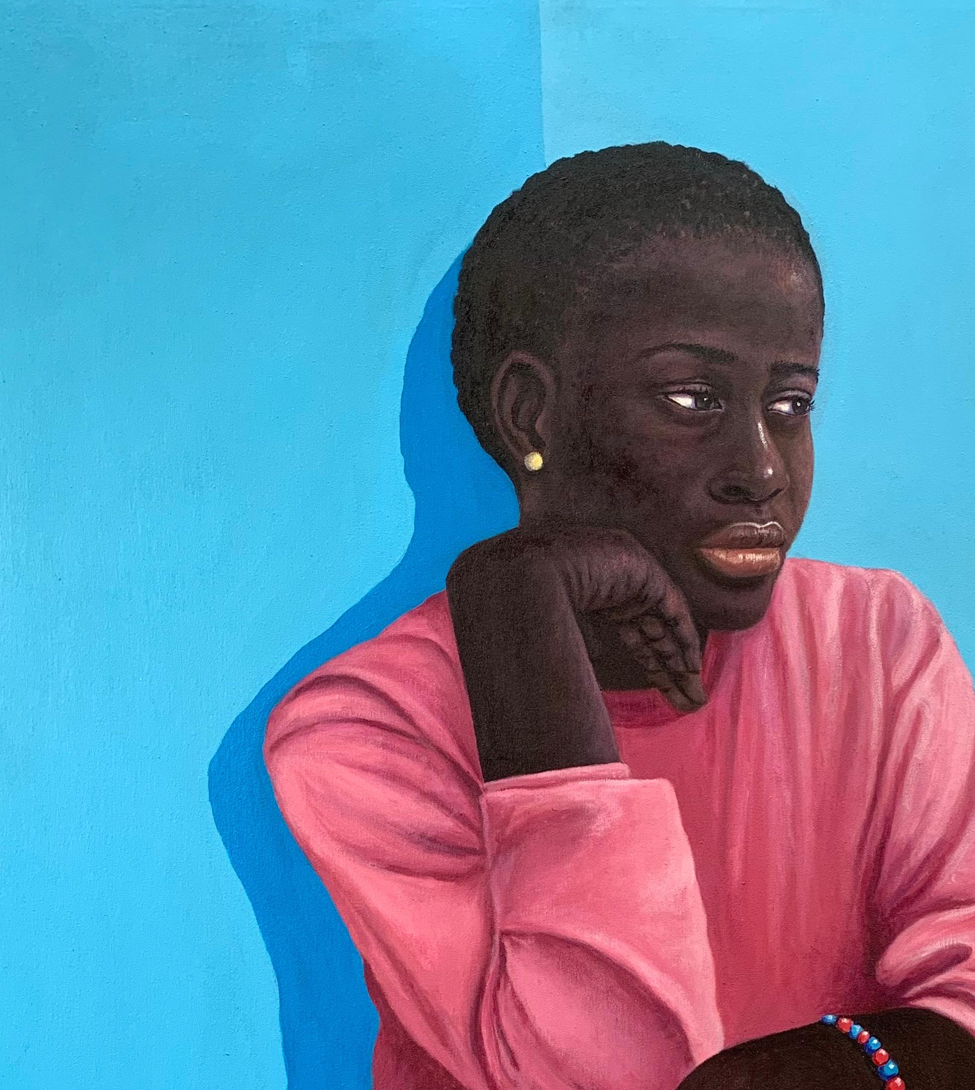 Sitting Pretty - Painting by Esther Obiwuru