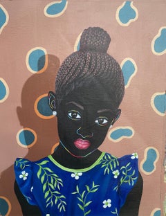 Tapestry of Beauty (Agbeke) 4 - 21st Century, Contemporary, Figurative, Portrait