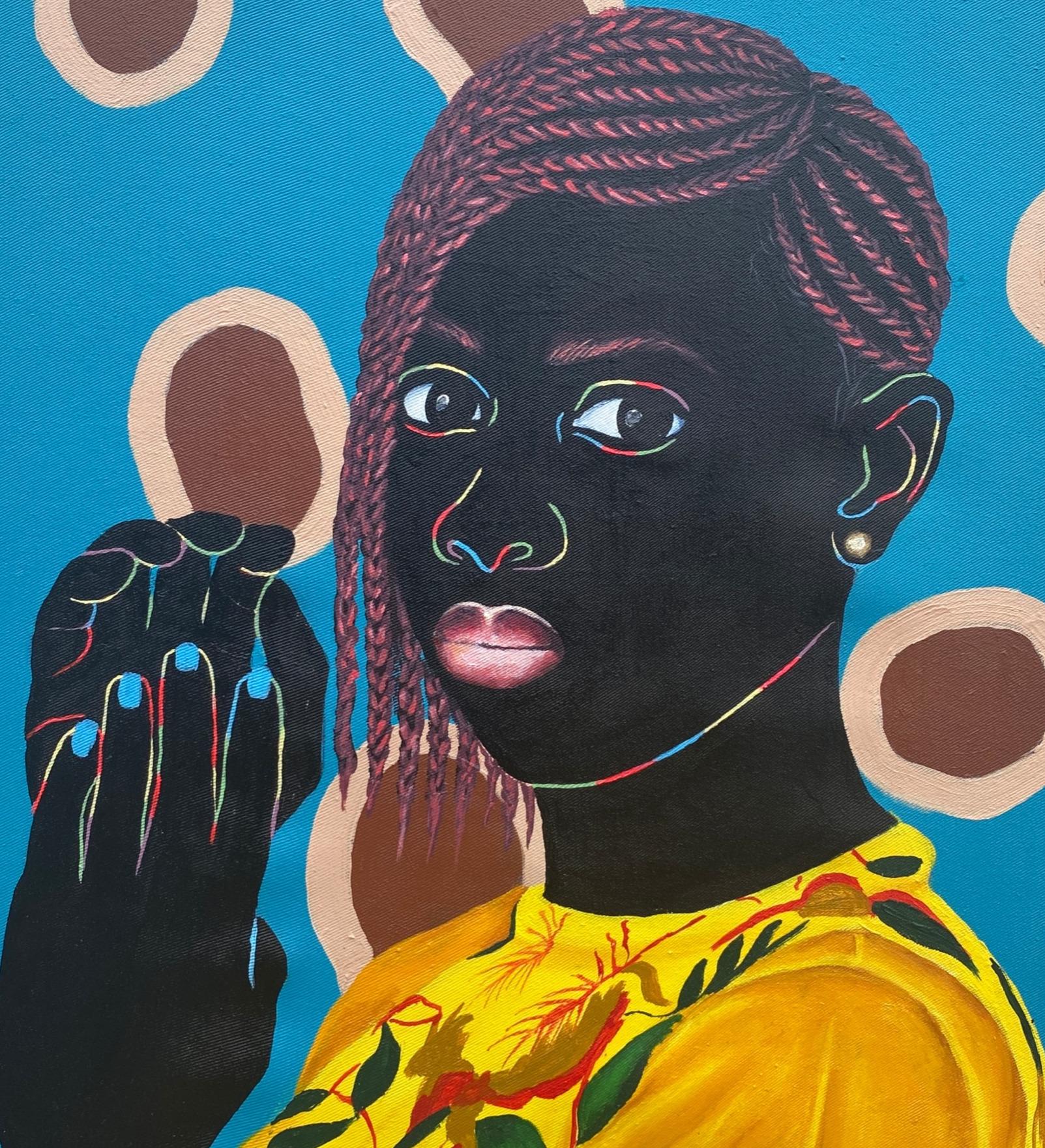 Versandverfahren
Versand in einem gut geschützten Rohr aus Nigeria
Dieses Werk ist ein Unikat, kein Druck oder eine andere Art von Kopie.
Begleitet von einem Echtheitszertifikat (ausgestellt von der Galerie)

Über den Künstler
Esther Oyeyemi ist