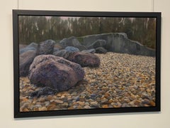 Bombe di lava a Hurtgenwald (Eiffel-Germania) - Pittura di paesaggio del XXI secolo