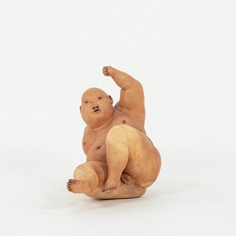 Escultura masculina japonesa hawaiano-americana firmada por Esther Shimazu Cerámico en venta