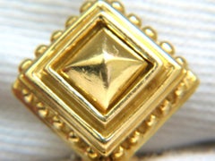 Frederica Designer 18 Karat byzantinische Diamanten Türklopfer-Ohrringe