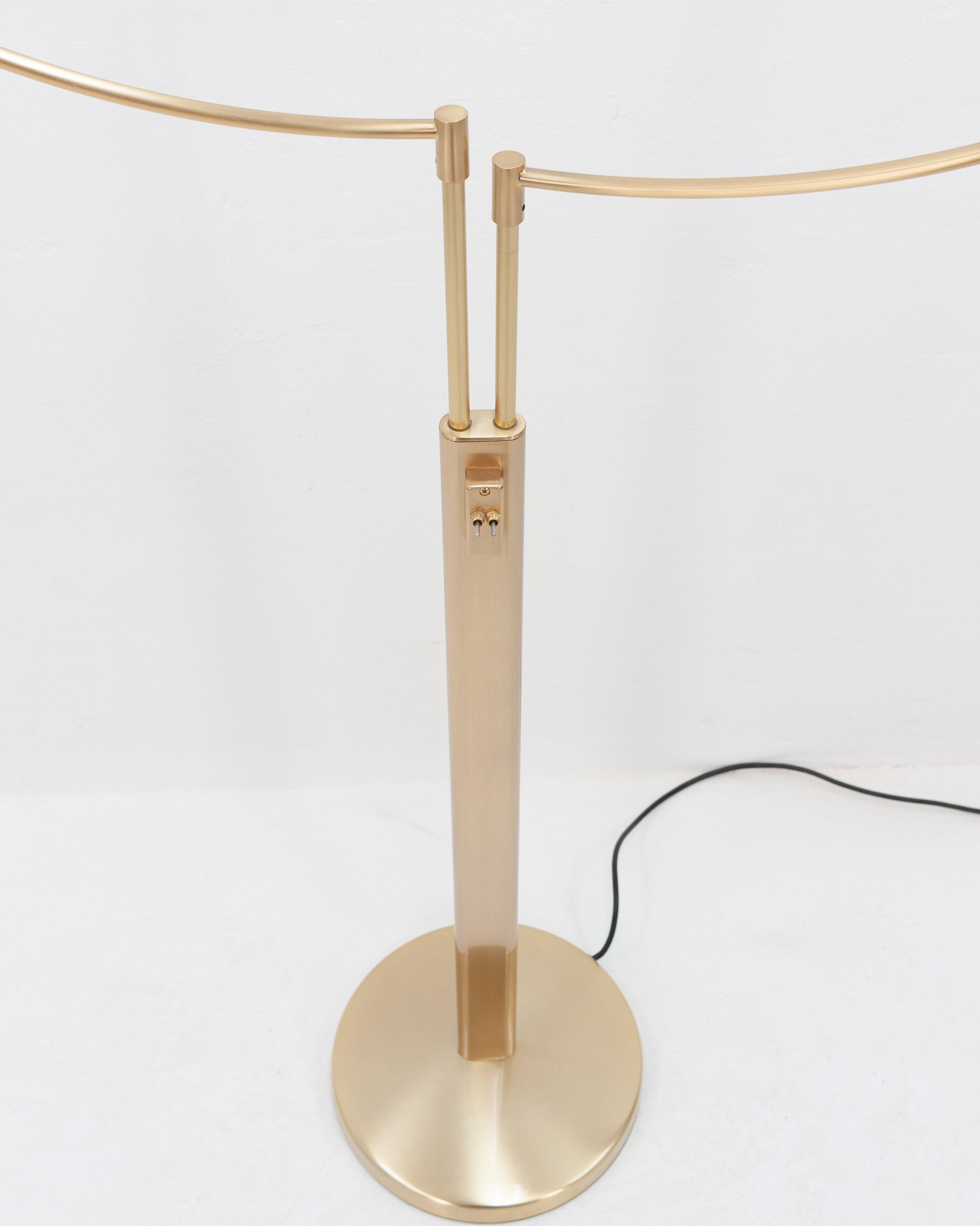 Late 20th Century Estiluz Leonardo Marelli Two-Armed Halogen Floor Lamp