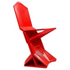 Estrat Chair in Red by Manuel Jimenez Garcia for Nagami
