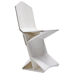 Modern Manuel Jimenez Garcia Nagami Dining Room Chair White 3D Printed Plastic