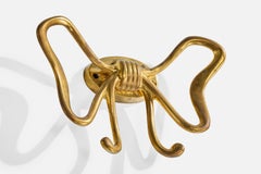 Porte-manteaux Estrid Ericson, laiton, Suède, années 1950