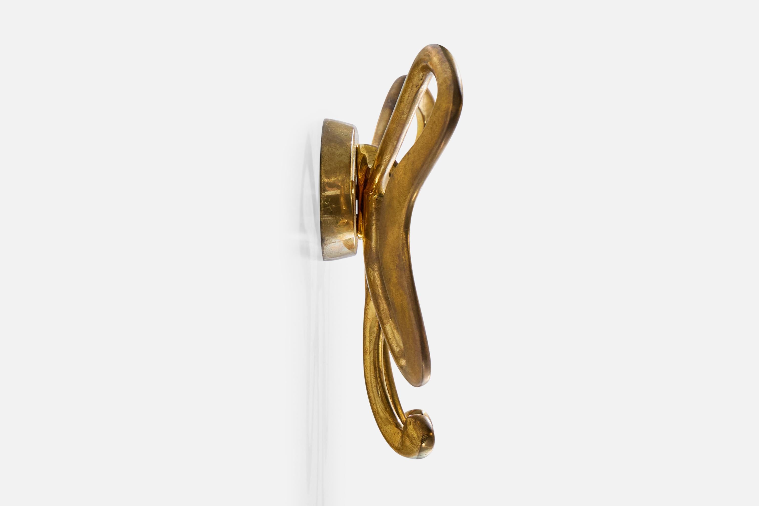 Suédois Porte-manteaux Estrid Ericson, laiton, Suède, années 1950 en vente