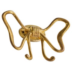 Porte-manteaux Estrid Ericson, laiton, Suède, années 1950