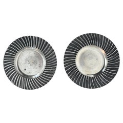 Estrid Ericsson Pair of Coasters in Pewter