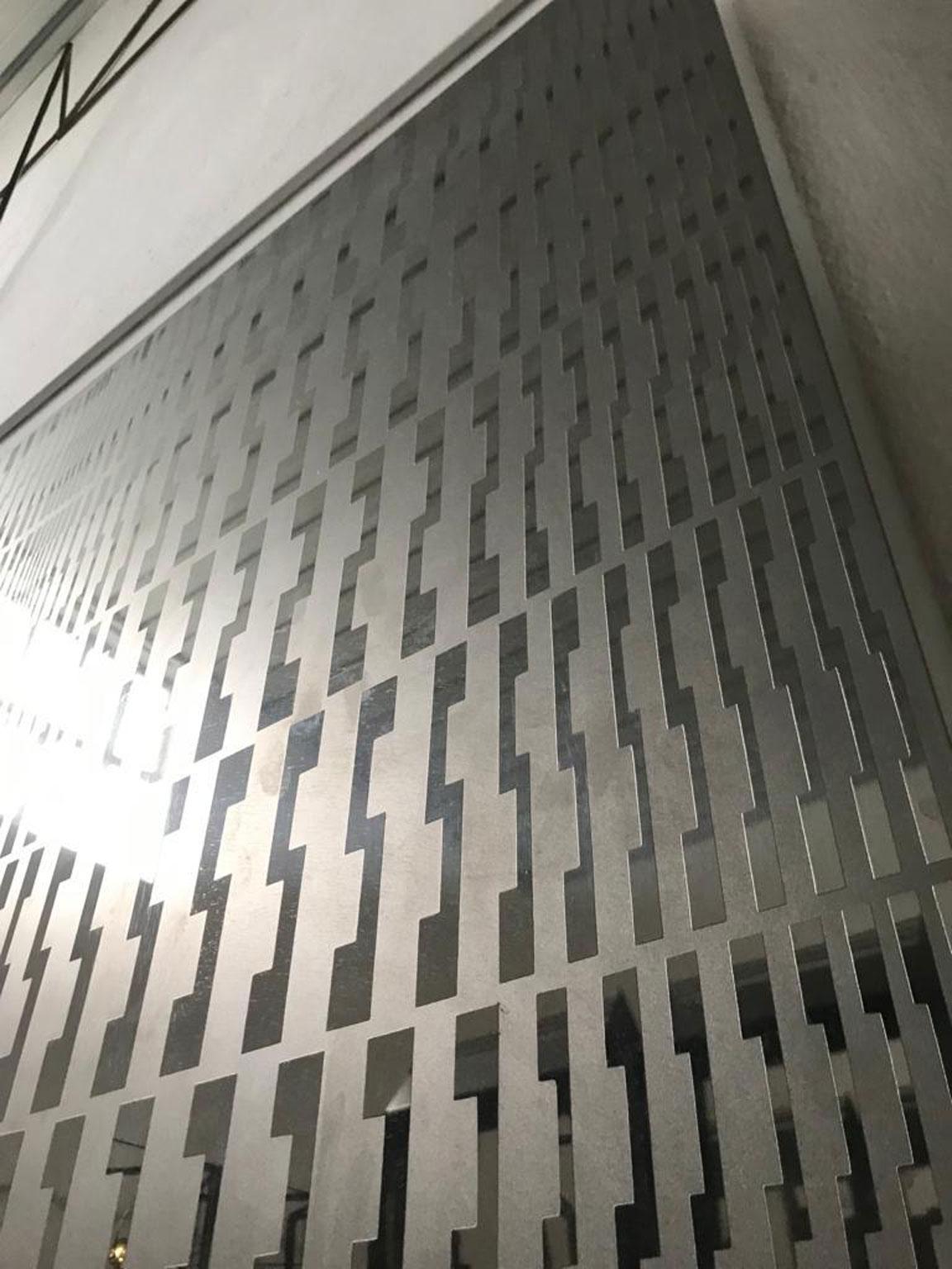 1960 Italy Modular Kinetic Stainless Steel Abstract Wall Panel by Maldonado For Sale 8
