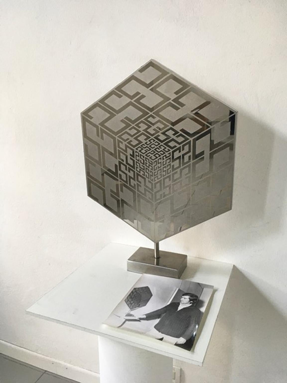 The new world by Estuardo Maldonado Geometric Abstract Steel Sculpture 1974  For Sale 10