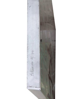 The New World by Estuardo Maldonado Geometric Abstract Steel Sculpture 1970