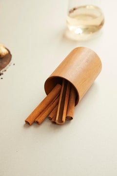 Estudio Tosca Natural Jaspe Mineral and Lapacho Wood Spice Jar