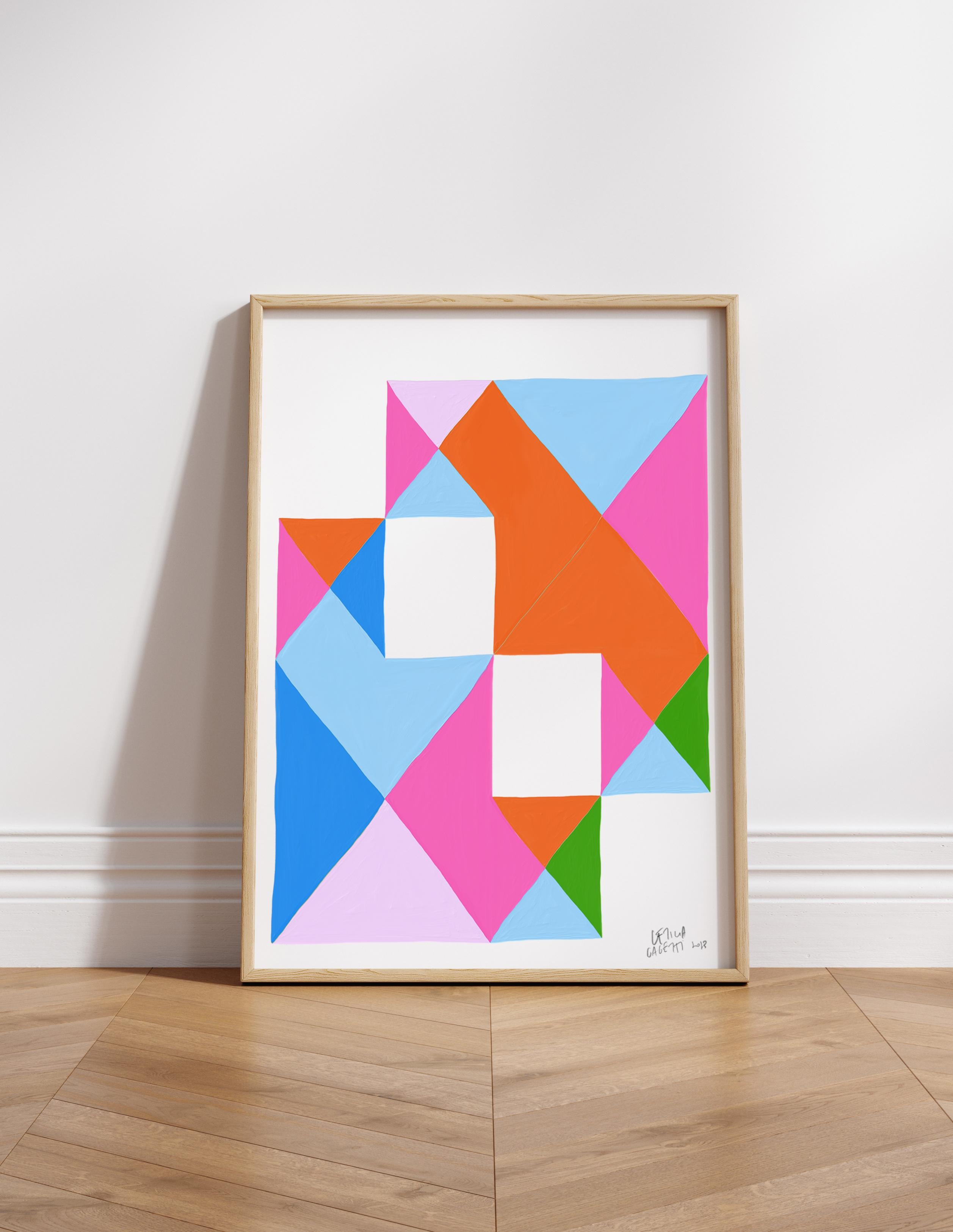 Giclée-Kunstdruck von Leticia Gagetti, gedruckt auf hochwertigem 260g-Papier mit einer matten Oberfläche, die lebendige und satte Farben garantiert.

Dieser Kunstdruck wurde im Giclée-Verfahren auf Papier in Museumsqualität gedruckt und verwendet
