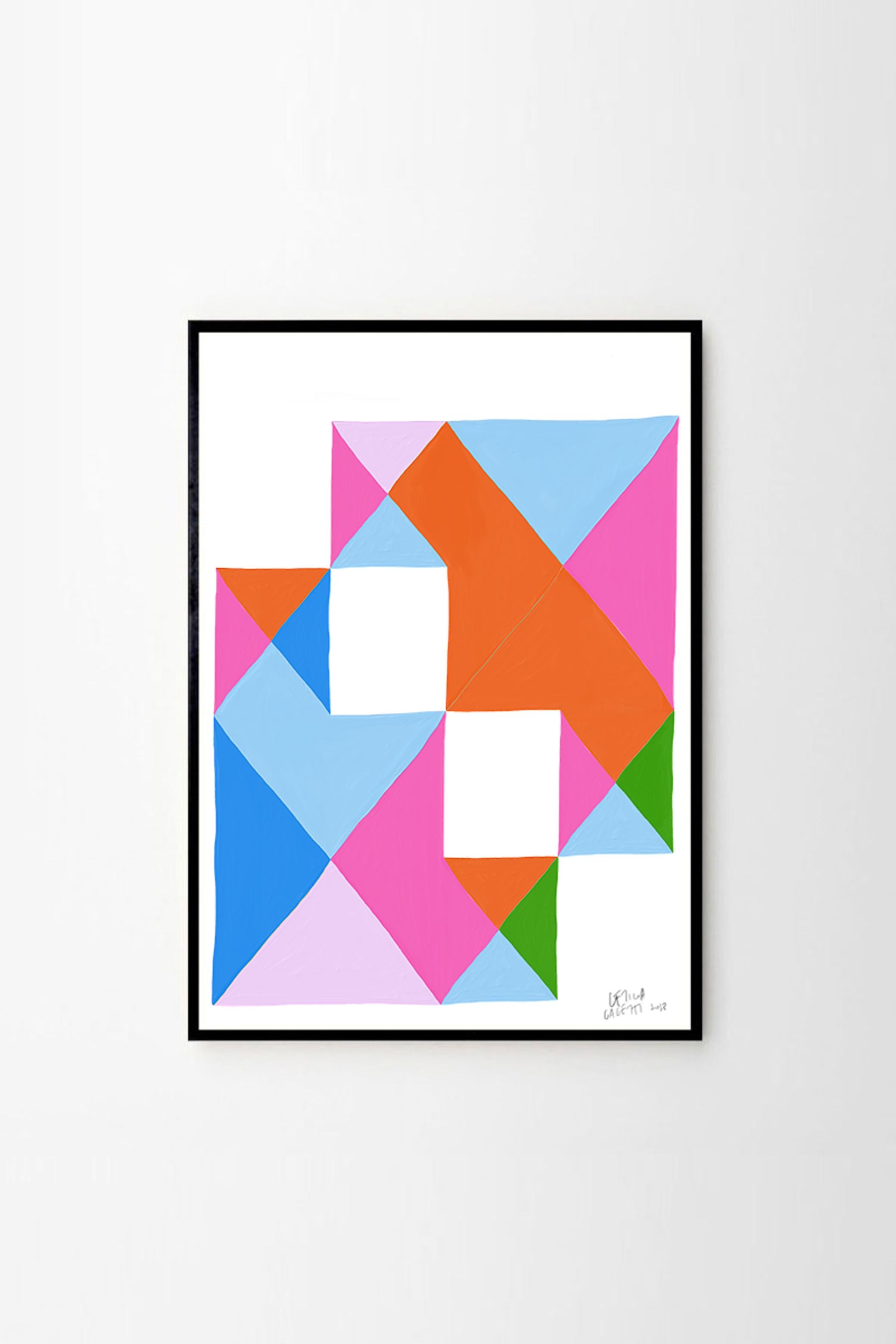 Estudios Geométricos Moderne Kunstdrucke von Leticia Gagetti #01 - Größe A2 im Angebot 2