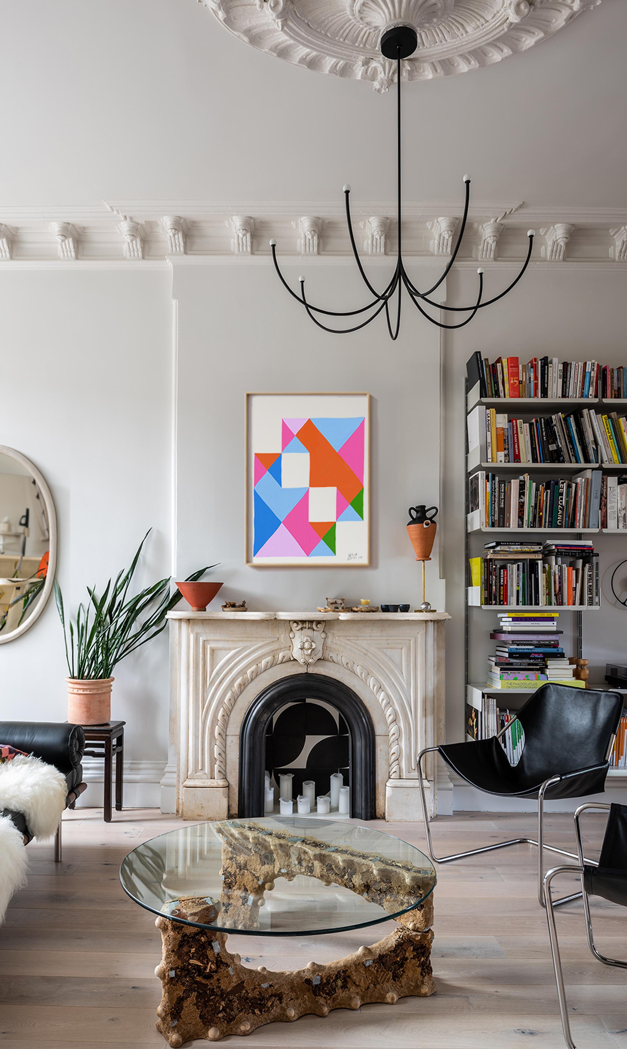 XXIe siècle et contemporain Estudios Geométricos Modernity Art Print by Leticia Gagetti #01 - Size A4 en vente