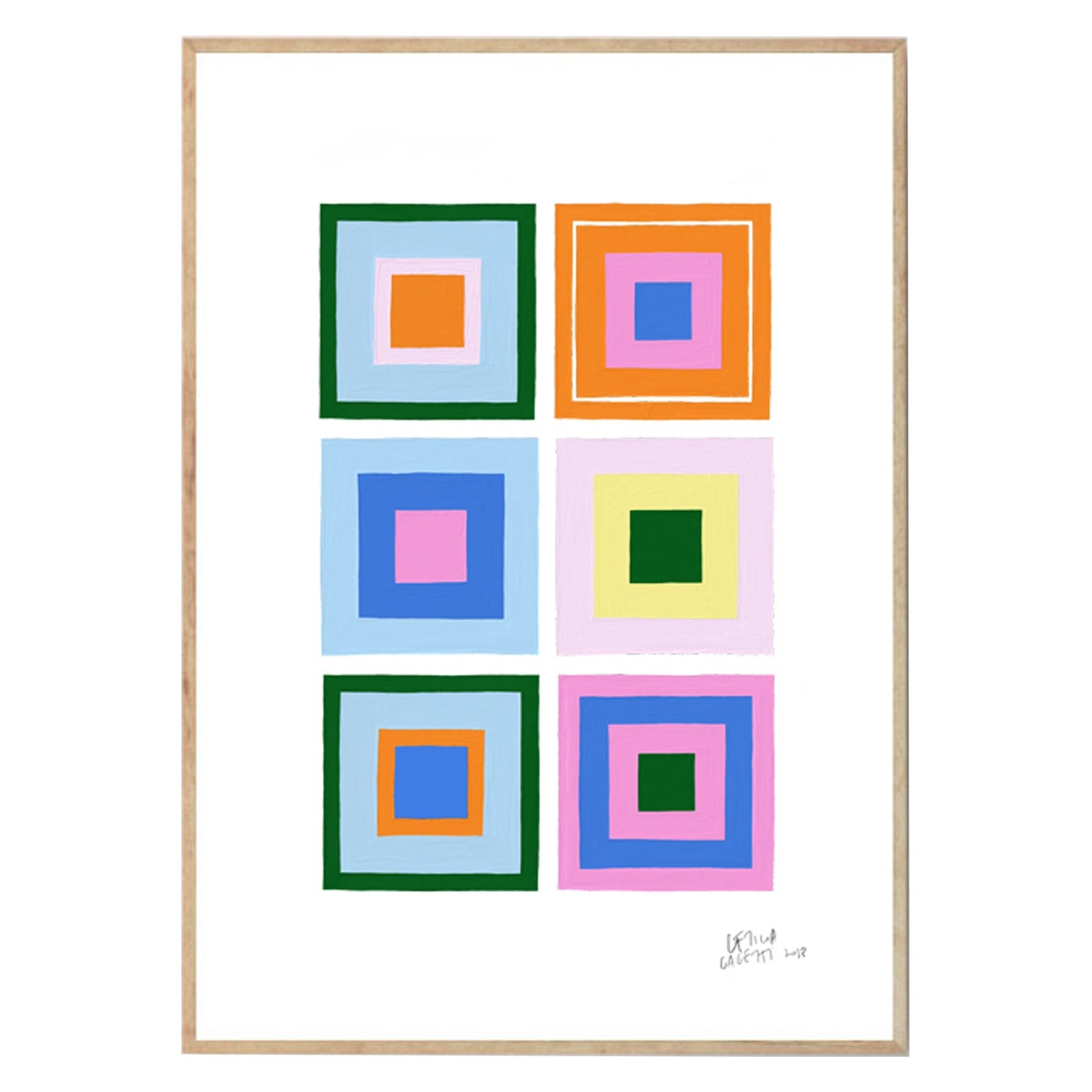 Estudios Geométricos Modernity Art Print by Leticia Gagetti #07 - Size A1