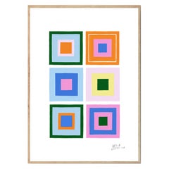 Estudios Geométricos Modern Art Print by Leticia Gagetti #07 - Size A2