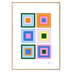 Estudios Geométricos Modernity Art Print by Leticia Gagetti #07 - Size A4