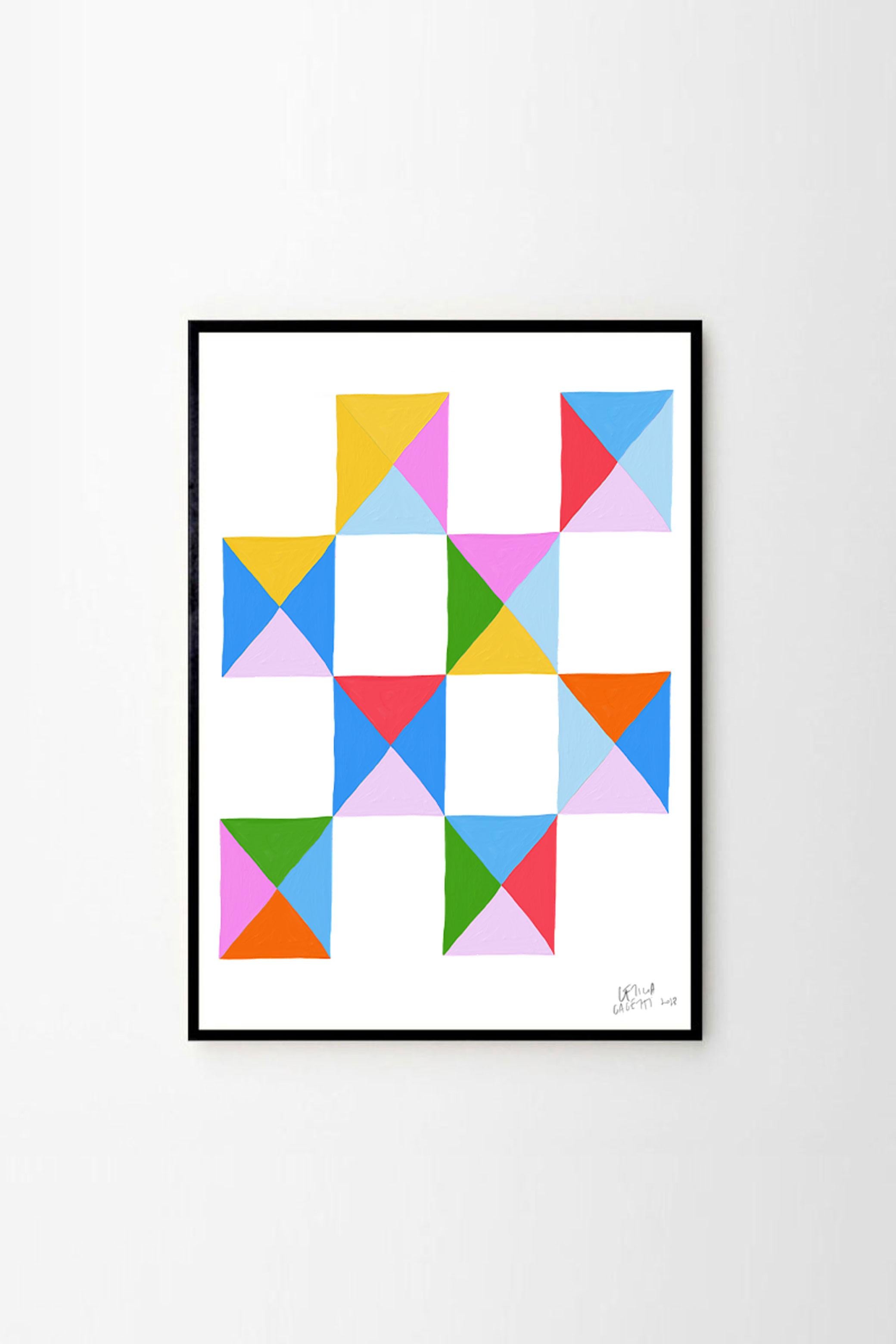 Estudios Geométricos Wall Art Print by Leticia Gagetti #03 - Size A2 en vente 1