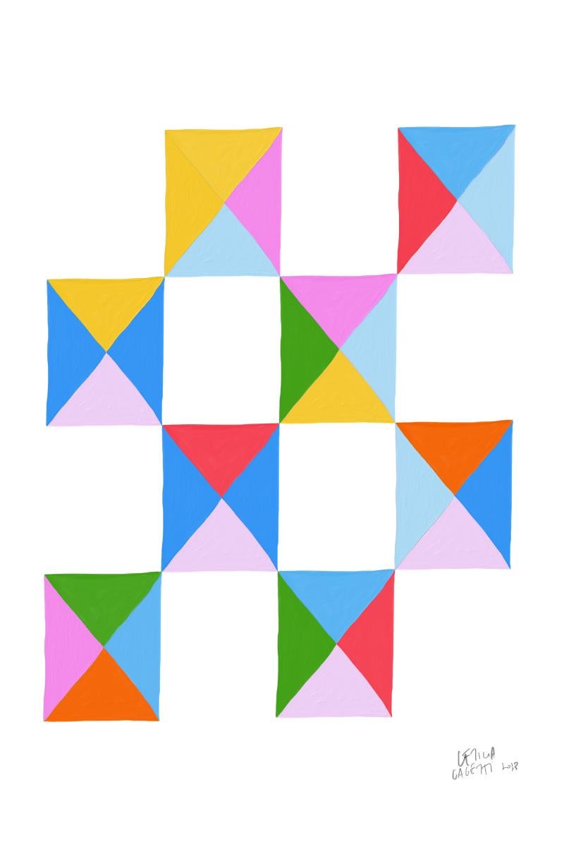 Estudios Geométricos Wall Art Print by Leticia Gagetti #03 - Size A2 en vente 2