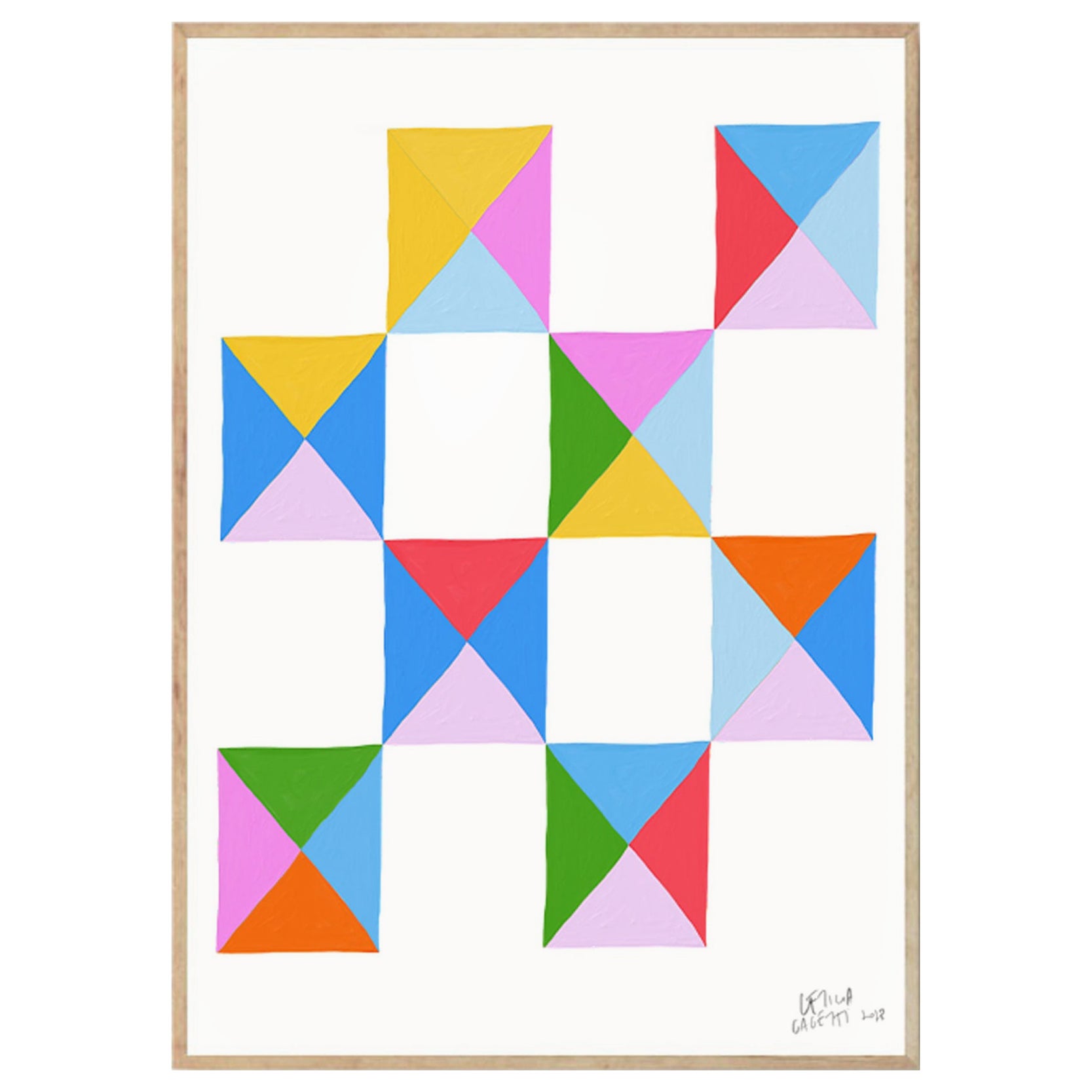 Estudios Geométricos Wall Art Print by Leticia Gagetti #03 - Size A3