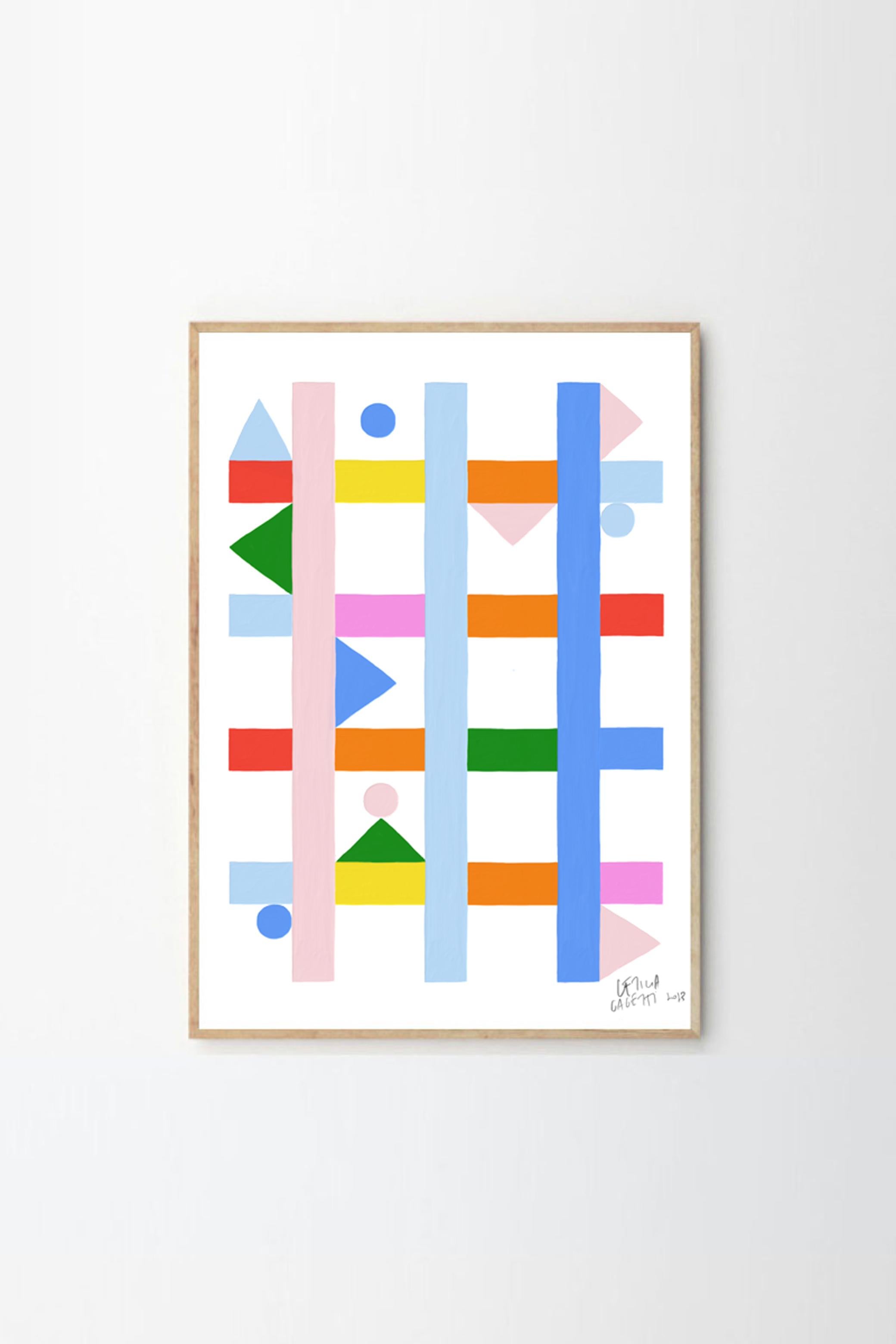 Estudios Geométricos Wall Art Print by Leticia Gagetti #05 - Size A1 Neuf - En vente à Ciudad Autónoma de Buenos Aires, AR