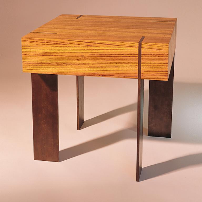 American ET-23 End Table with Metal Legs by Antoine Proulx For Sale