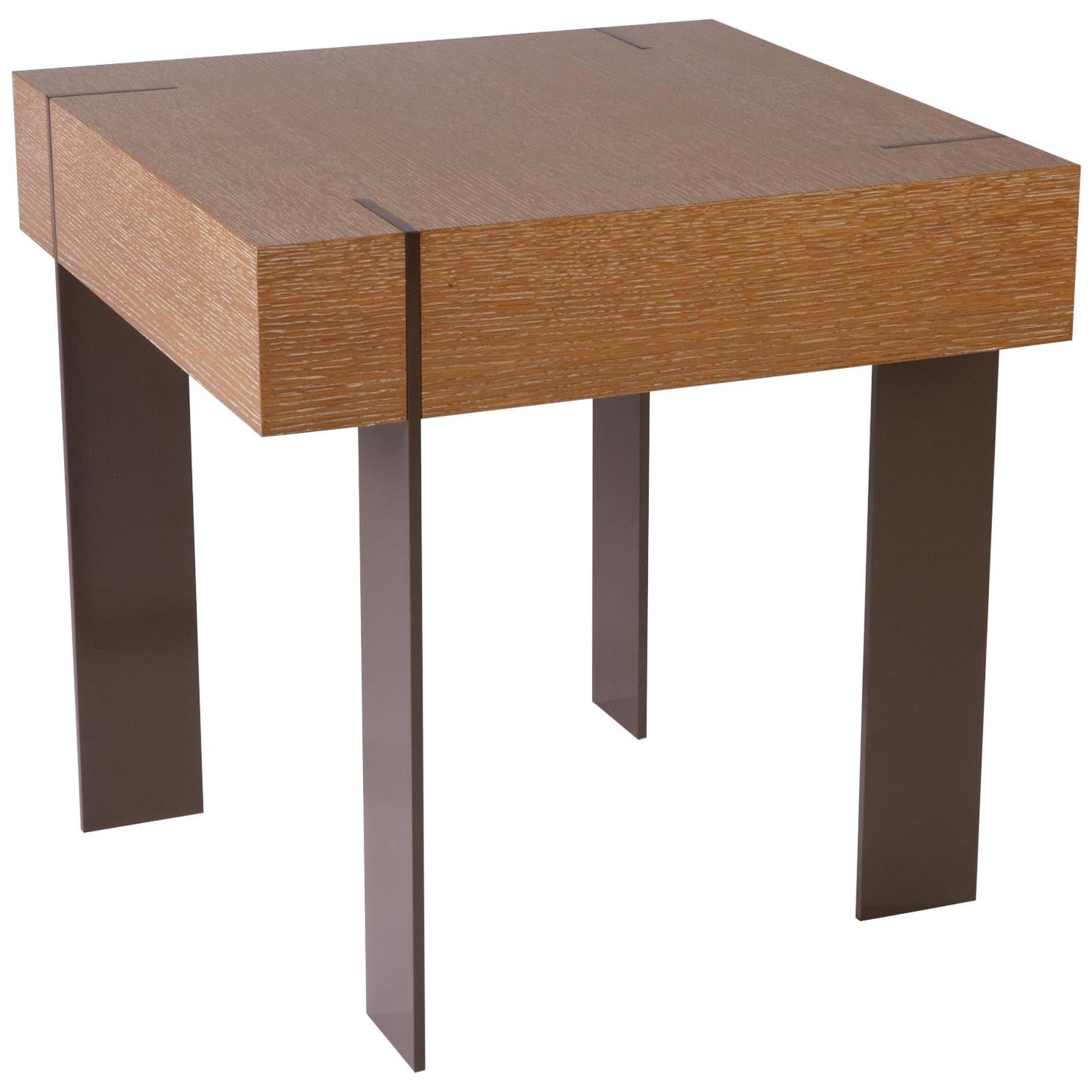 ET-23 End Table with Metal Legs by Antoine Proulx For Sale