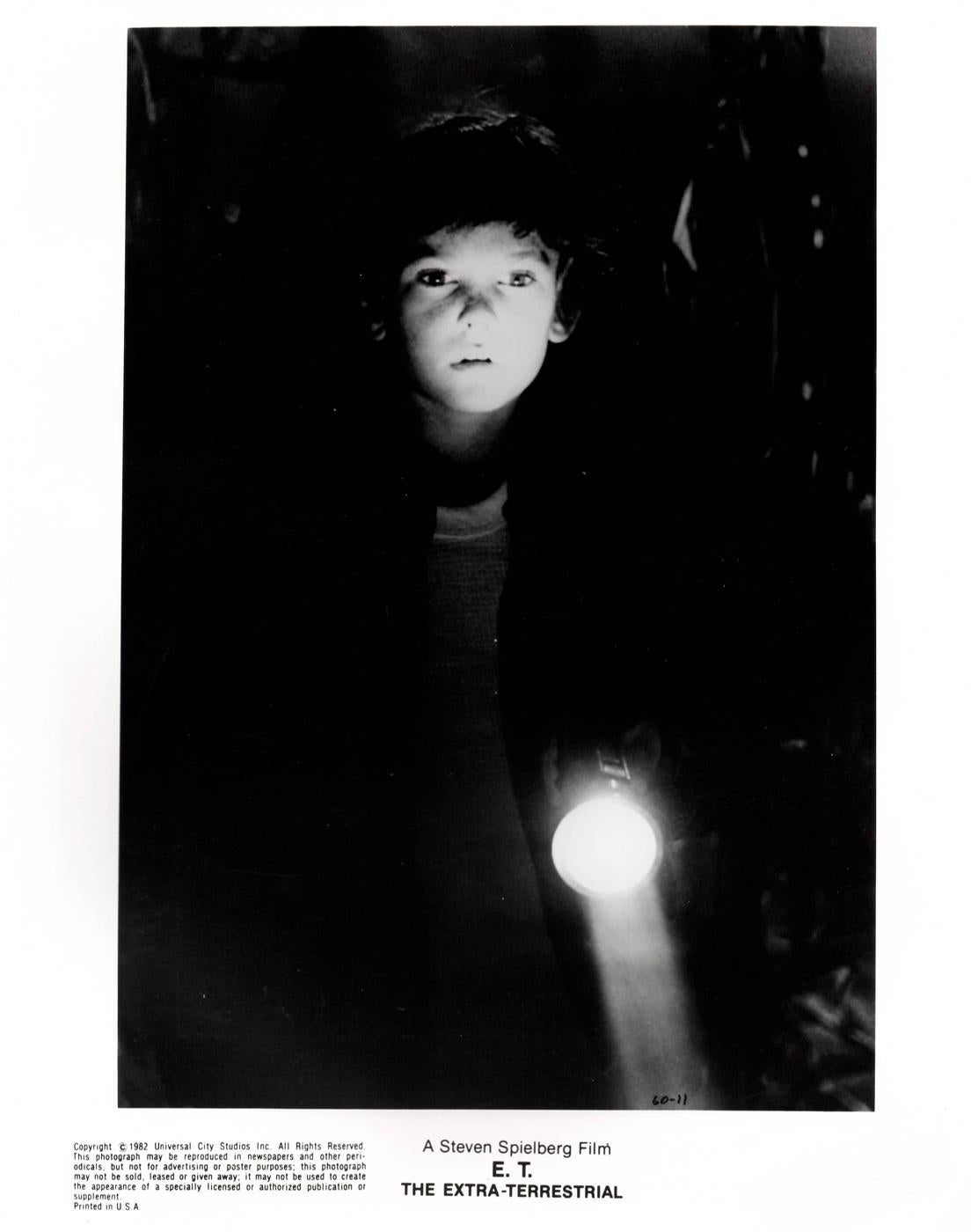E.T. THE EXTRA-TERRESTRIAL (1982)   Publicity Film Still  FRAMED In Good Condition For Sale In Bath, Somerset