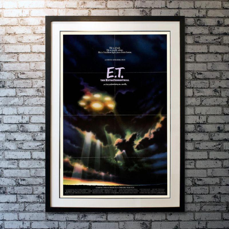 E.T. The Extra Terrestrial, framed poster, 1982

Original one sheet (27 X 41 inch). A troubled child summons the courage to help a friendly alien escape Earth and return to his home world.

Year: 1985
Nationality: United States
Condition: