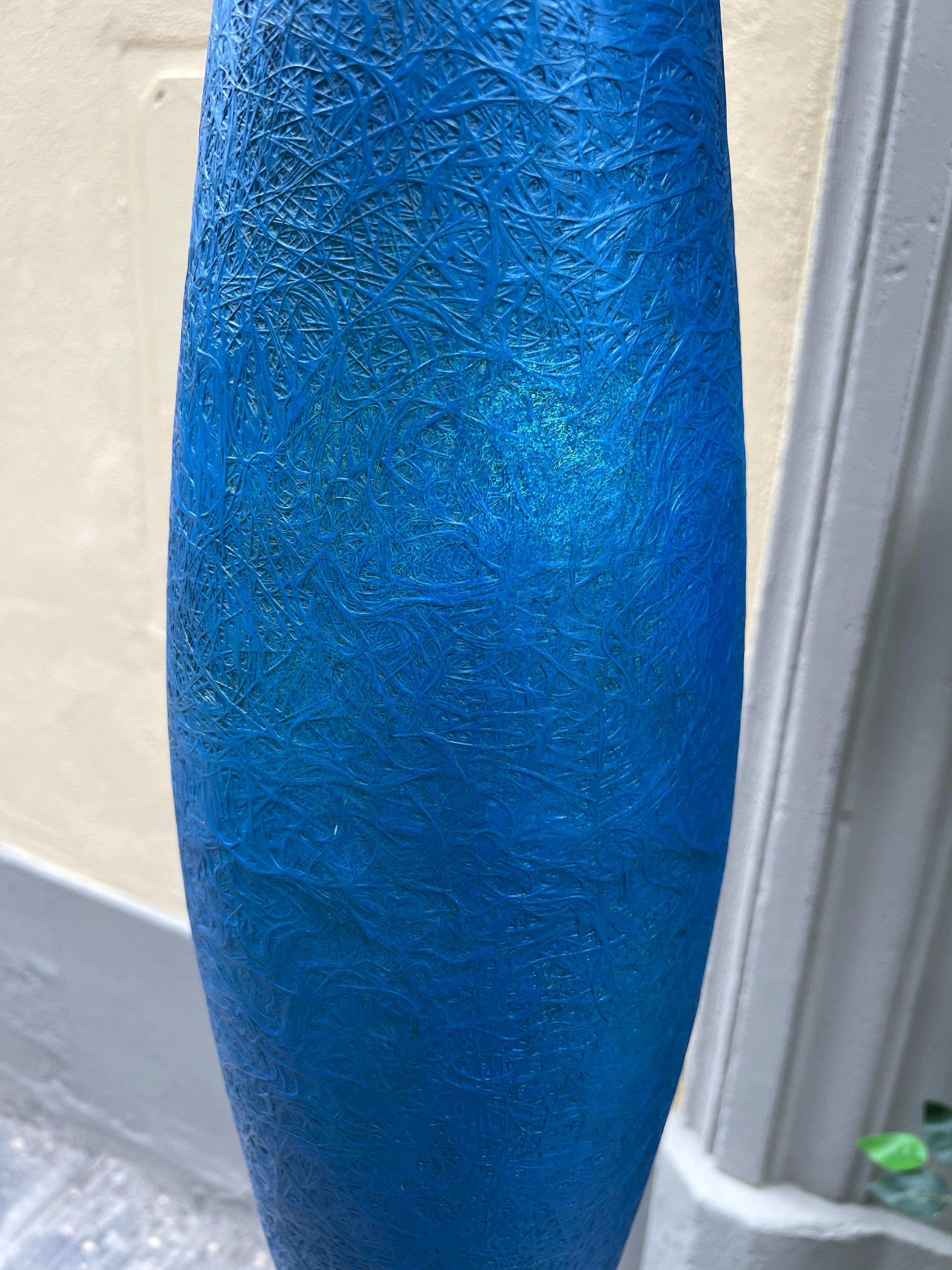 Lampada da terra italiana E.T.E. Blue Soft Curved di Guglielmo Berchicci anni 2000 in vendita 11