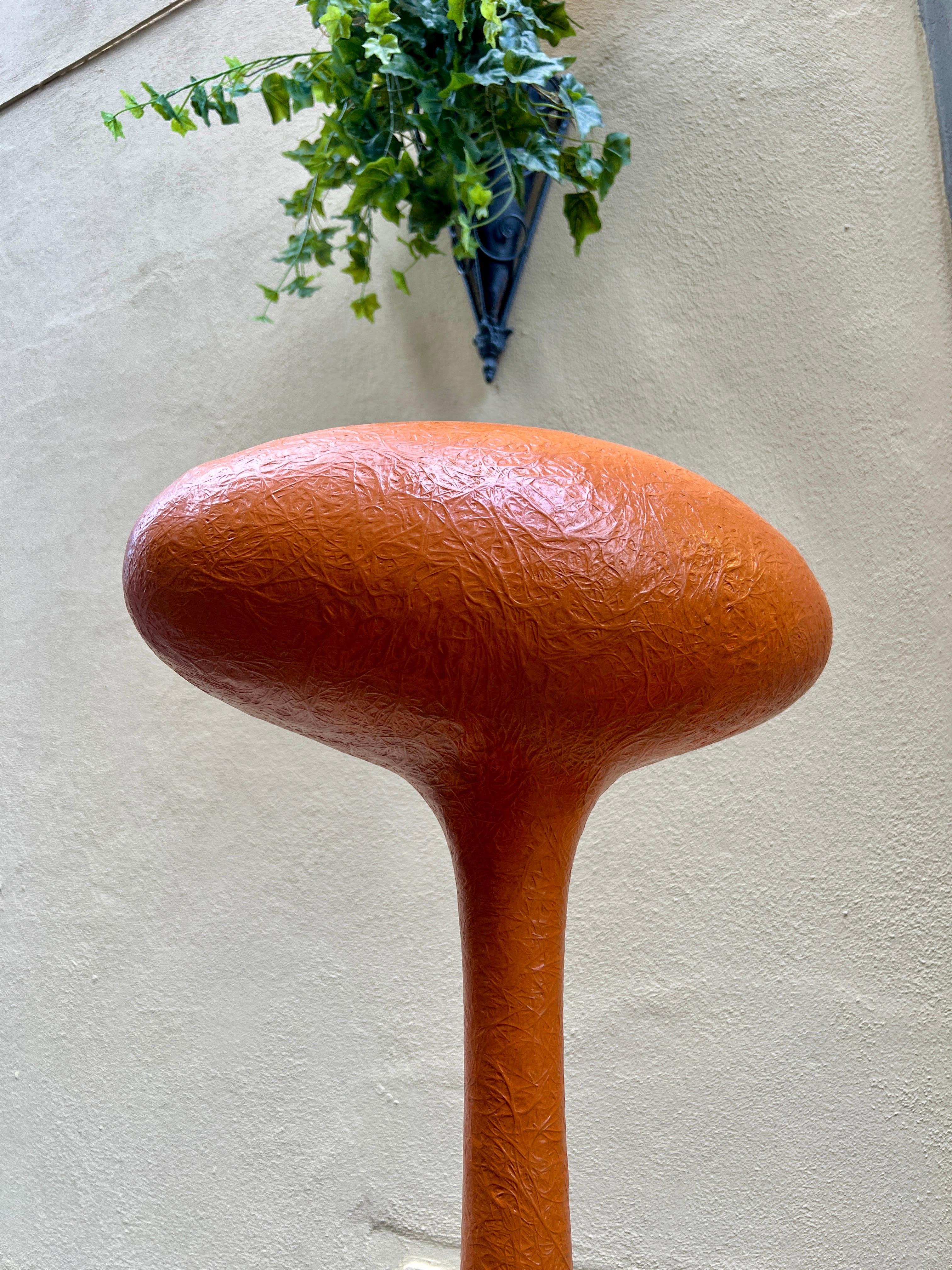 Lampada da terra E.T.E. arancione a curva morbida di Guglielmo Berchicci anni 2000 in vendita 4