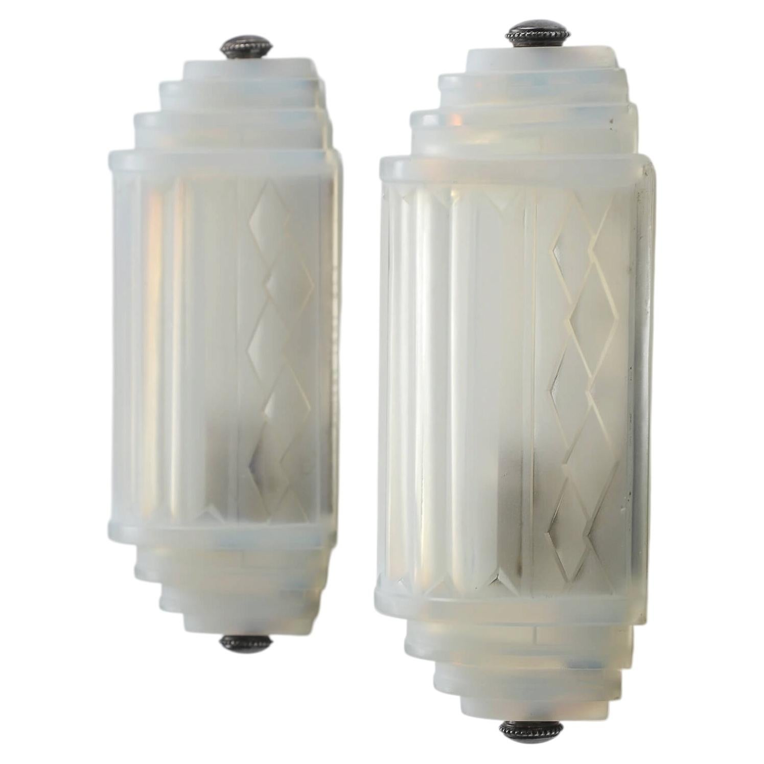 Etablissement Jean Gauthier E.J.G Art Deco Wall Lights