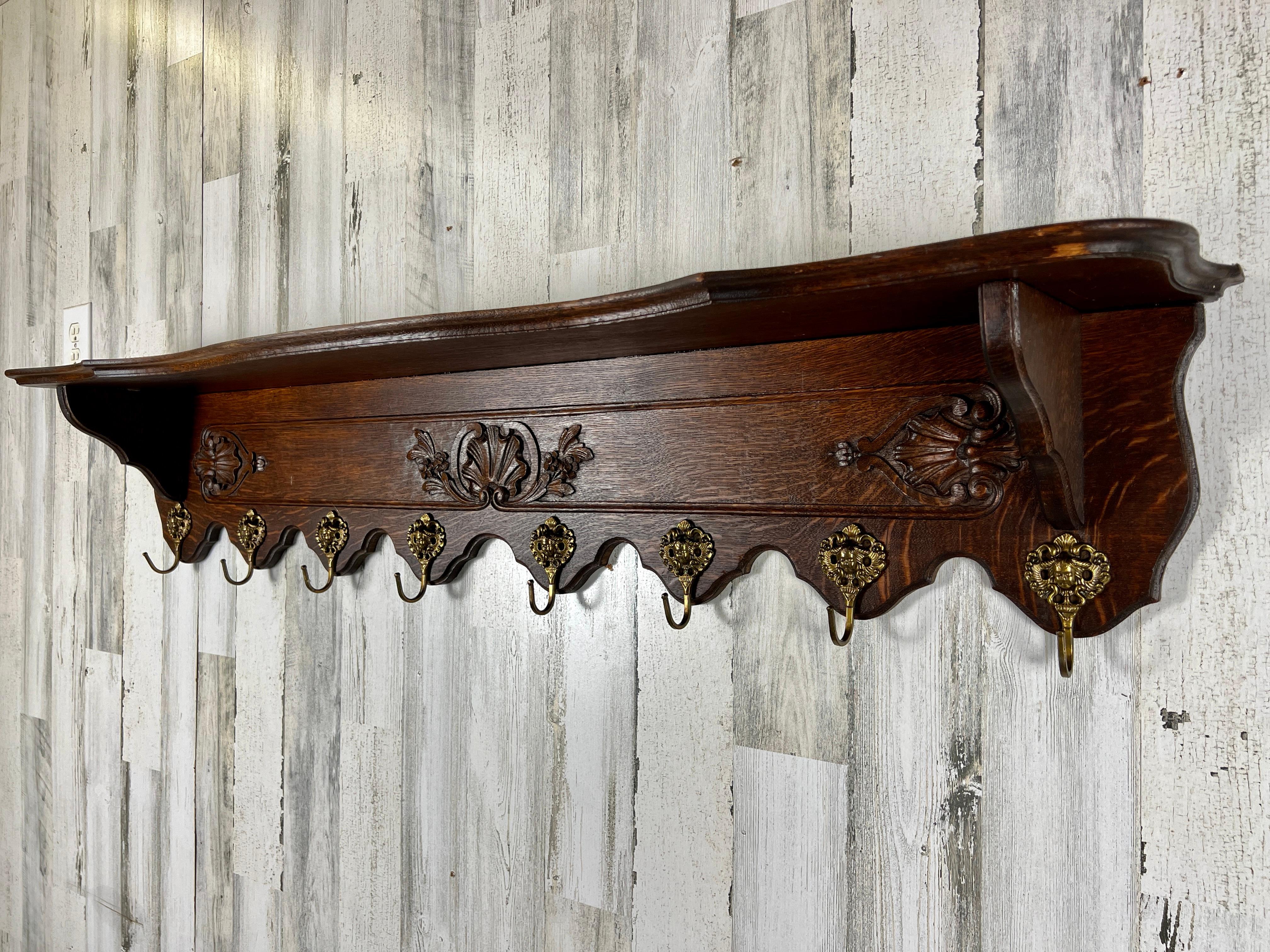 Country Etagere Casserole / Coat Rack For Sale