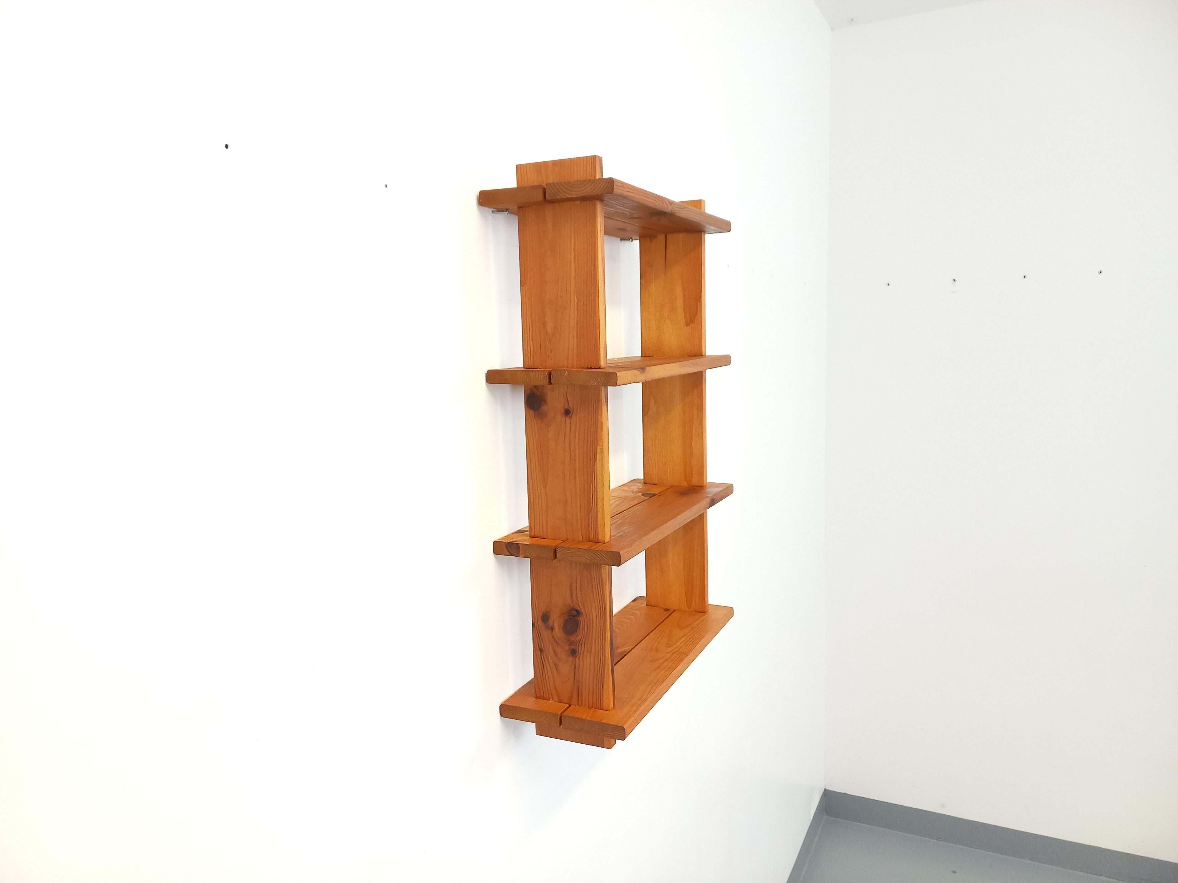 Wandtafel im Vintage-Stil Maison Regain aus den 80er Jahren (Kiefernholz)
