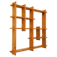 Etagère murale en pin vintage style Maison Regain des années 80