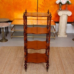 Étagère What Not 19th Century Victorian Portable Bookcase Shelves