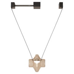 Etat-des-Lieux Amber Glass 1C Pendant, Contemporary Adaptive Lighting System